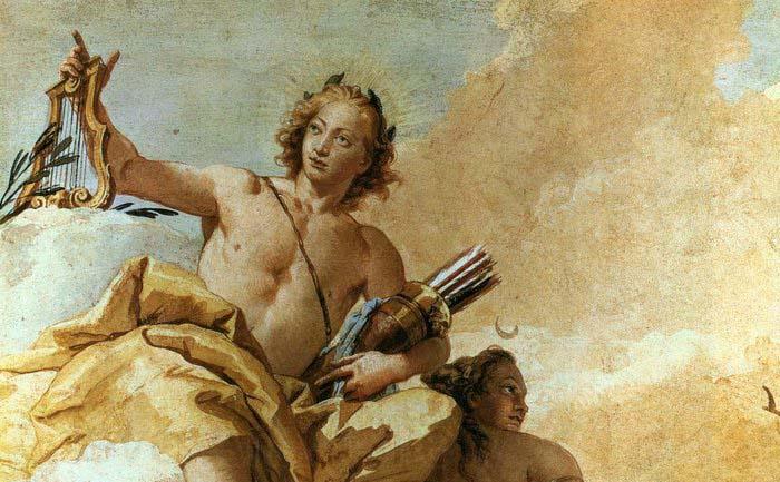 TIEPOLO, Giovanni Domenico Apollo and Diana Spain oil painting art